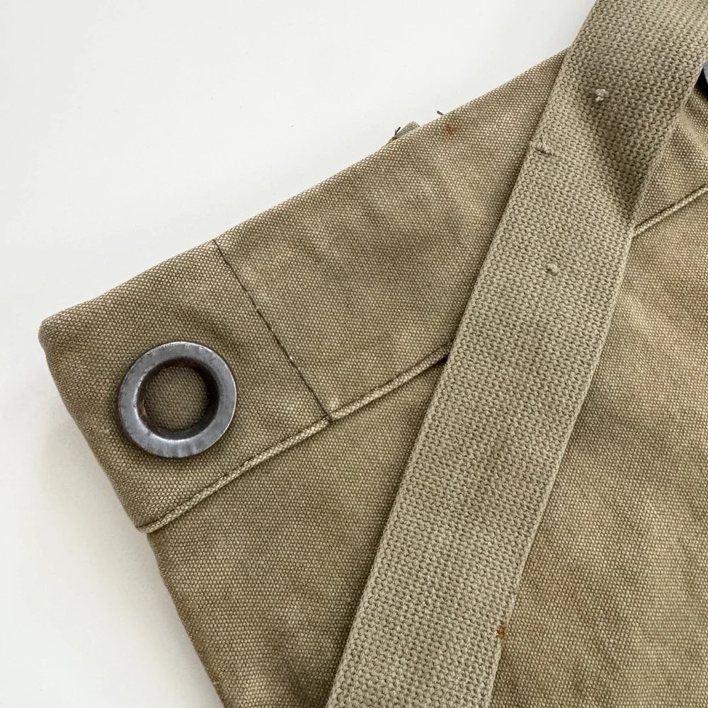 + Vintage Military Single Strap Duffle Sea Bag Khaki Canvas Gear Bag Guatemala